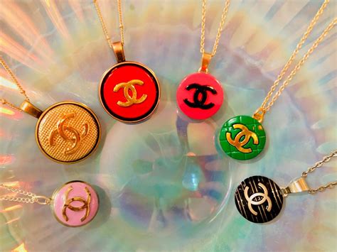 chanel button jewelry new orleans|Chanel buttons made into jewelry.